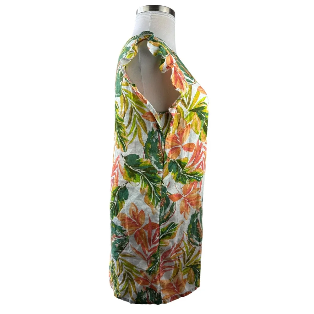 2 - 100% Linen Dresses Sigrid Olsen Nicole Miller Floral Tropical Vacation Large - Picture 14 of 16